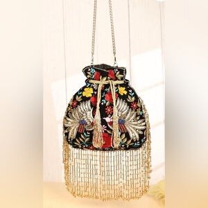 ✨ Ramla Mumbai Handmade Embroidered Beaded Evening Bag